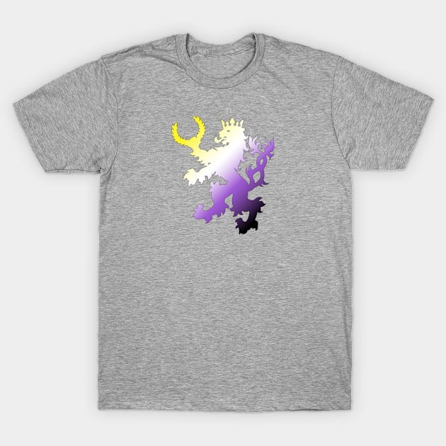 An Tir Pride - Nonbinary- Silhouette T-Shirt by Yotebeth